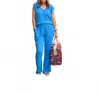 Another Love Calista Elastic Waist Band Pant In Blue In Blue