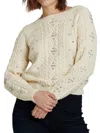 Another Love Carla Embellished Sweater In Birch In Grey