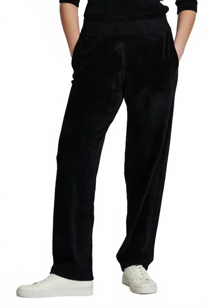 Another Love Carson Tapered Leg Pants In Black Chenille