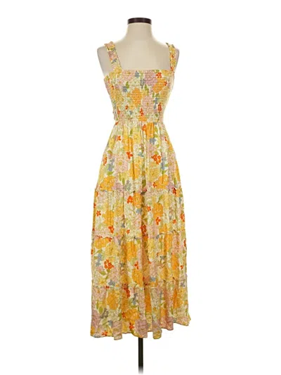Pre-owned Another Love Casual Dress In Yellow