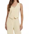 Another Love Cecilia Sunflower Vest In Yellow In Neutral
