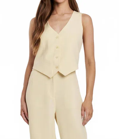 Another Love Cecilia Vest In Sunflower In Neutral