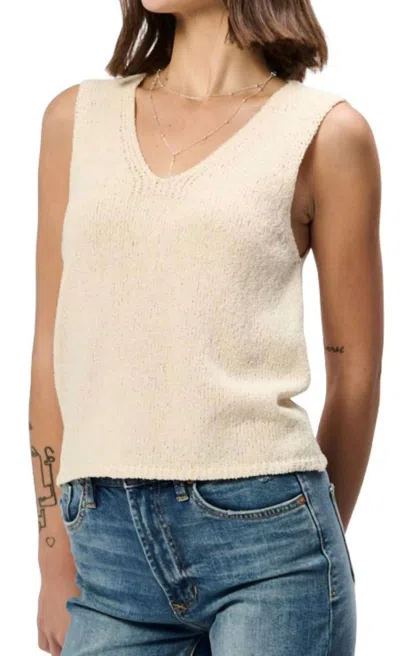 Another Love Celie Sweater Tank Top In Vintage Cream In Neutral