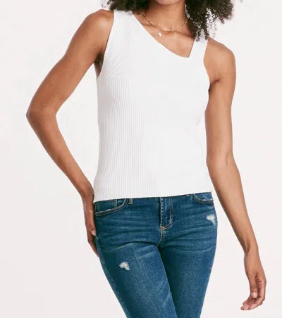 Another Love Charlie Cutout Rib Tank In White