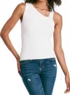 Another Love Charlie Rib Tank In White In White