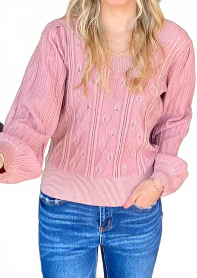 Another Love Chase Sweatshirt Top In Woodrose In Multi