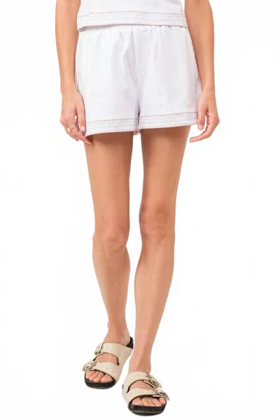 Another Love Cheyna Embroidery Short In White