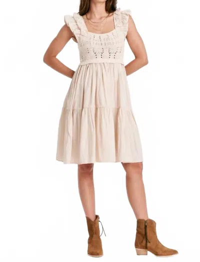 Another Love Clementine Midi Dress In Vintage Cream In Beige