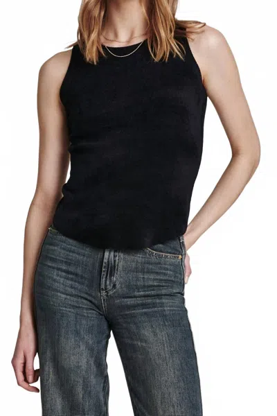 ANOTHER LOVE CORA CHENILLE TANK IN BLACK