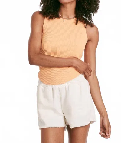 Another Love Cora Rib Tank Top In Peach In Pink