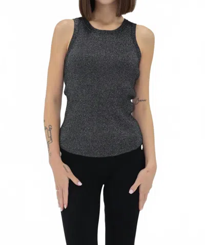 Another Love Cora Rib Top In Black