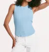 Another Love Baby Cleo Ribbed Tank Top In Dusty Blue In Multi