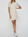 ANOTHER LOVE DEMI FAUX LEATHER DRESS IN BOME