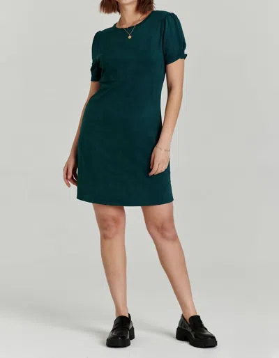 Another Love Demi Short Sleeve Dress In Spruce In Green