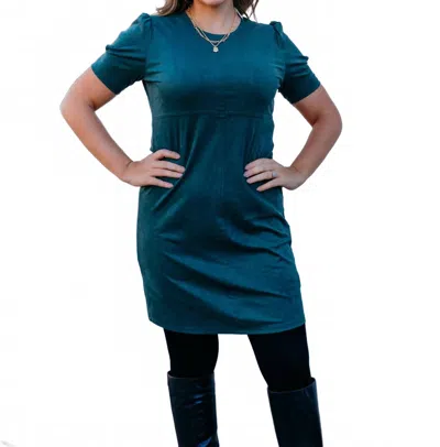 Another Love Demi Vibrant Dress In Rainforest In Blue