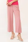 Another Love Denali Wide Legged Crop Pants In Geranium In Multi