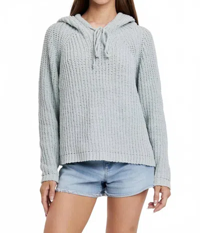 Another Love Eden Hooded Sweater In Aquamarine In Gray