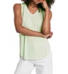 Another Love Ellis V-neck Tank In Misty Jade In Multi
