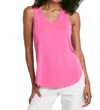 Another Love Ellis V-neck Tank In Pink Tuberose In Multi