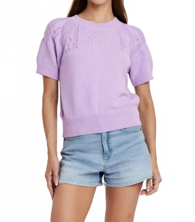 Another Love Elsie Top In Dewy Iris In Purple