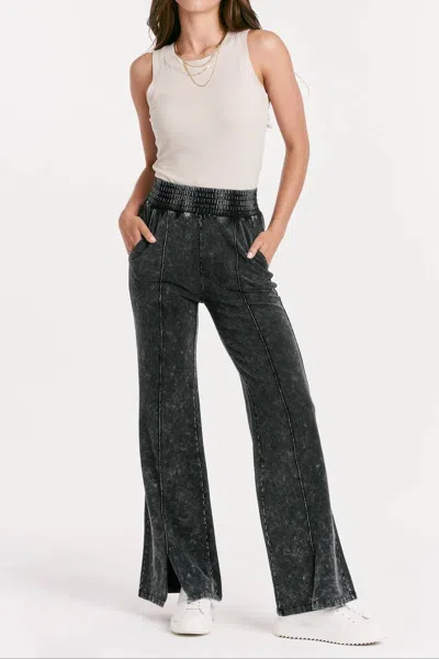 Another Love Francine Sweatpant In Black Vintage Washed In Multi