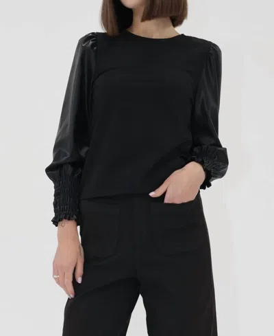 Another Love Giovana Top In Black In Multi