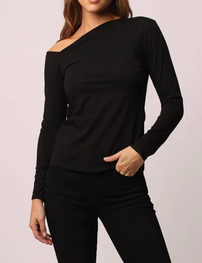 Another Love Honor Off Shoulder Top In Black