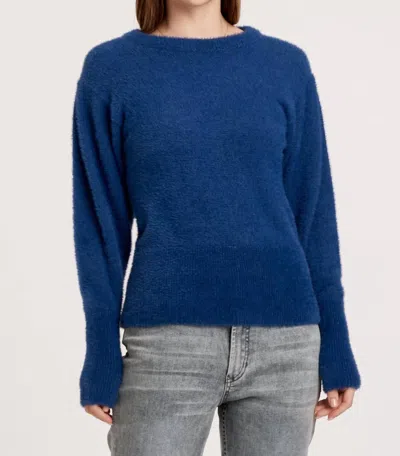 Another Love Janessa Pleated Sweater In Blue
