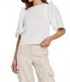 Another Love Janita White Top W/ Smocking In White