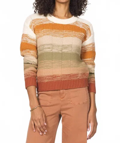 Another Love Jaycee Long Sleeve Sweater In Autumn Foliage In Brown