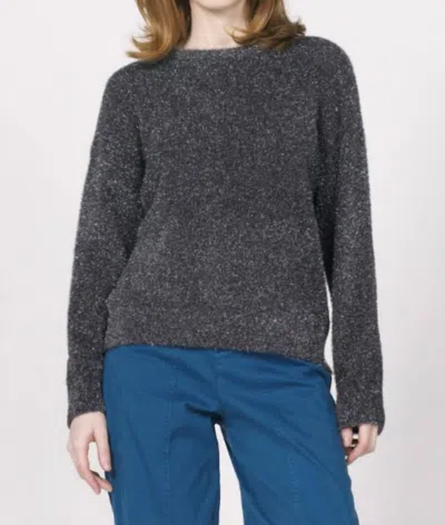 Another Love Jaylani Crewneck Sweater In Silver Nightfall In Gray