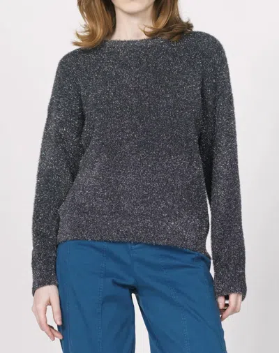 Another Love Jaylani Metallic Sweater In Silver Nightfall In Gray