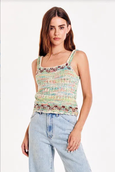 Another Love Joelle Sweater Tank In Coachella In Multi