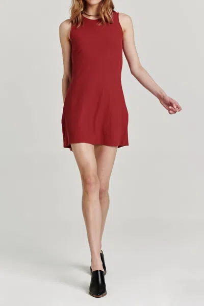 Another Love Justine Dress In Vino In Red