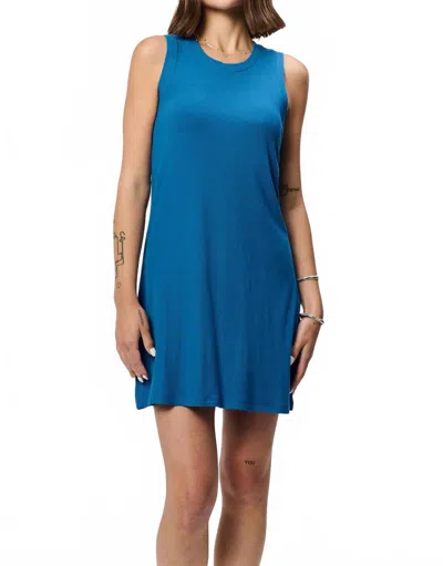 Another Love Justine Sleeveless Swing Dress In Starry Night In Blue