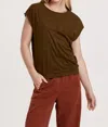 Another Love Lacey Suede Top In Vineyard