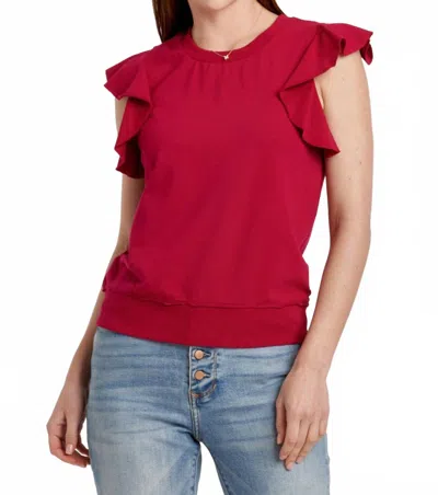 Another Love Layla Top In Ruby Pink