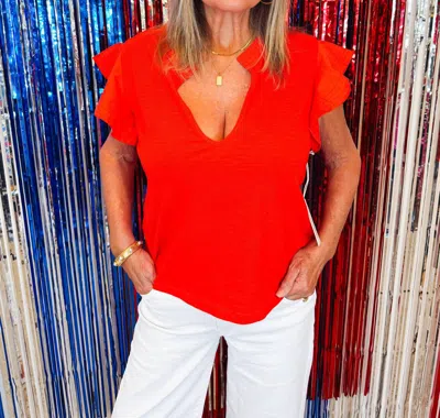 Another Love Leona Top In Red