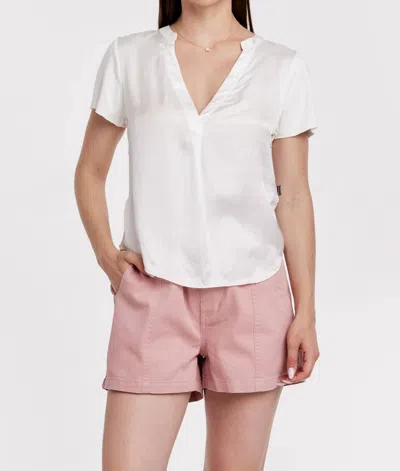Another Love Lilo V-neck Top In White