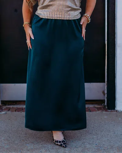Another Love Liya Maxi Skirt In Rainforest In Blue