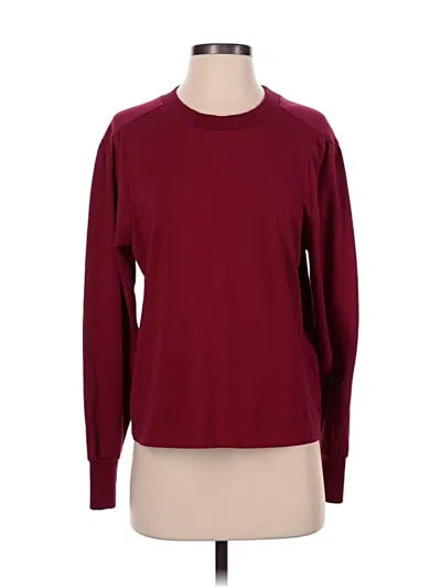 Pre-owned Another Love Long Sleeve T-shirt In Burgundy