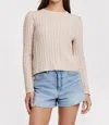 Another Love Lupe Sweater In Alabaster In Brown