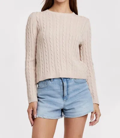 Another Love Lupe Sweater In Alabaster In Brown
