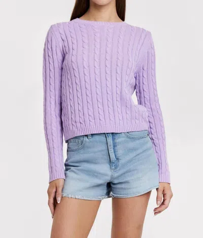 Another Love Lupe Sweater In Dewy Iris In Purple