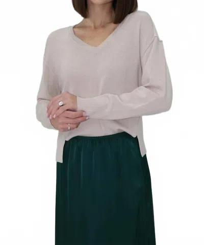 Another Love Makenzi Pullover Sweater In Pearl In White