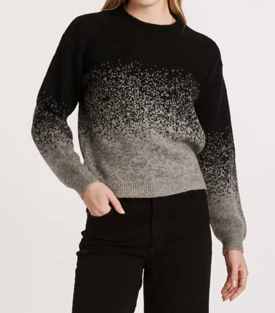 Another Love Marcia Sweater In Black/heather Grey In Multi