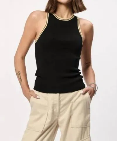 Another Love Mariah Tank Top In Black In Pink