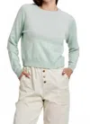 Another Love Maritza Crewneck Raglan Sweater In Aquamarine In Blue
