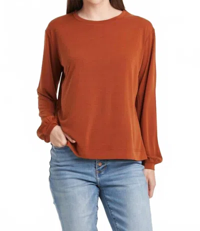 Another Love Matilda Crew Neck Top In Roasted Pecan In Multi