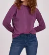 Another Love Matilda Modal Long Sleeve Tee In Amethyst